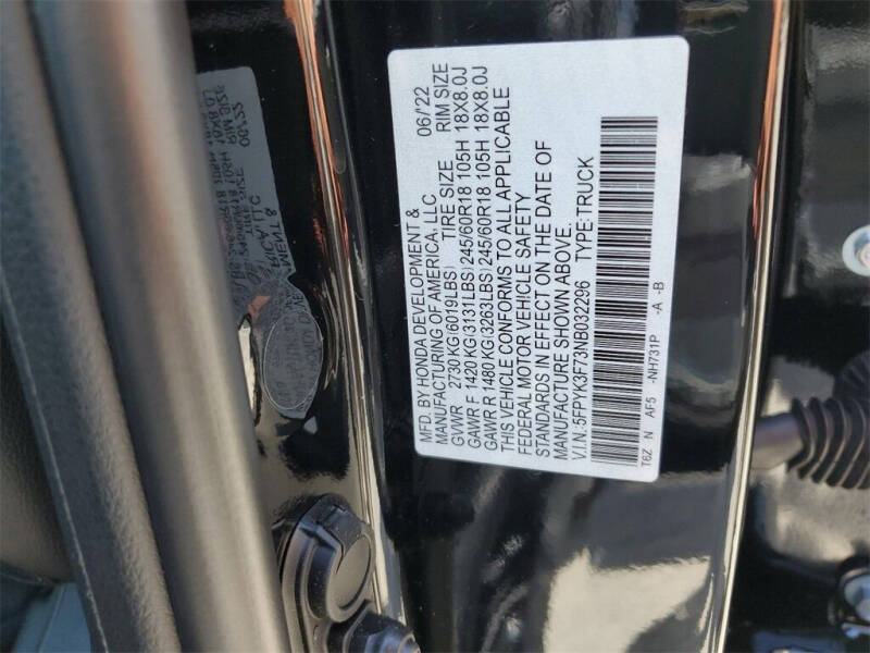 2022 Honda Ridgeline RTL-E