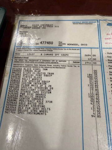 1968 Chevrolet Camaro