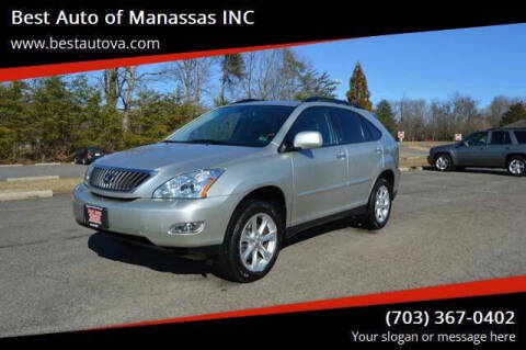 2008 Lexus RX 350 for sale at Best Auto of Manassas INC in Manassas VA