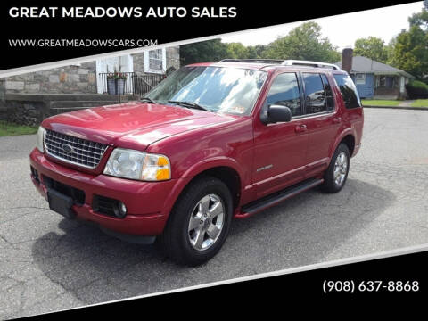 2004 Ford Explorer for sale at GREAT MEADOWS AUTO SALES in Great Meadows NJ