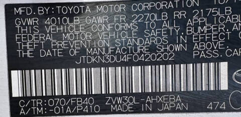 2015 Toyota Prius Three