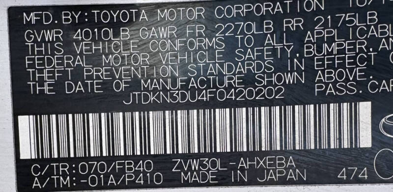 2015 Toyota Prius Three