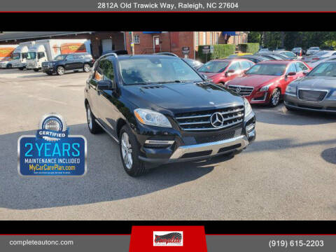 2013 Mercedes-Benz M-Class for sale at Complete Auto Center , Inc in Raleigh NC