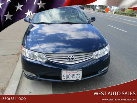 2003 Toyota Camry Solara for sale at West Auto Sales in Belmont CA