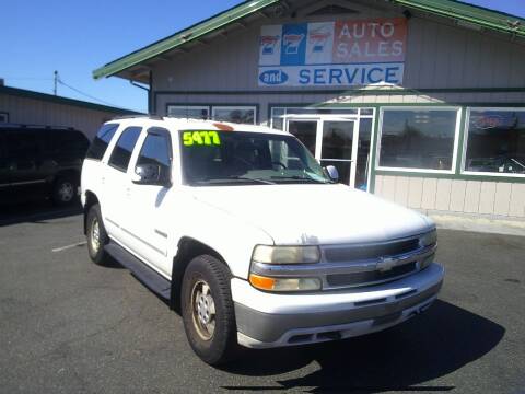 2001 Chevrolet Tahoe for sale at 777 Auto Sales and Service in Tacoma WA