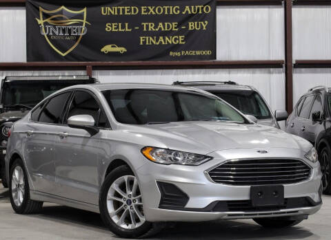 2019 Ford Fusion for sale at United Exotic Auto in Houston TX