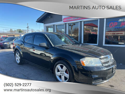 2012 Dodge Avenger for sale at Martins Auto Sales in Shelbyville KY