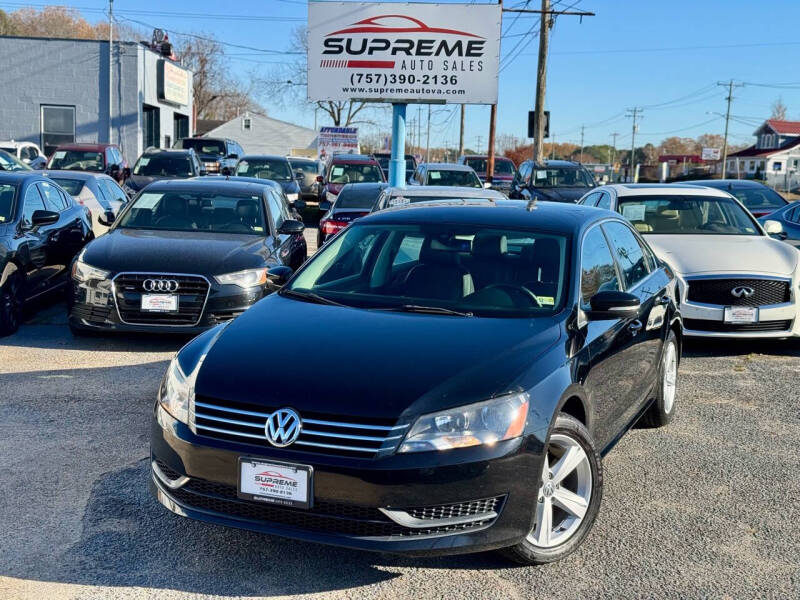 2014 Volkswagen Passat for sale at Supreme Auto Sales in Chesapeake VA