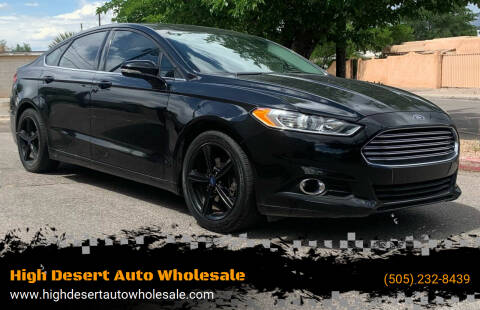 2016 Ford Fusion for sale at High Desert Auto Wholesale in Albuquerque NM