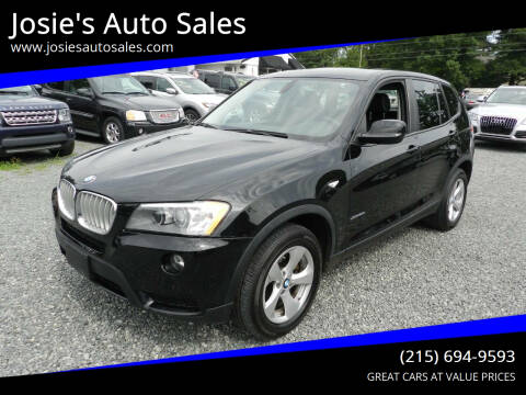 2012 BMW X3 for sale at Josie's Auto Sales in Gilbertsville PA