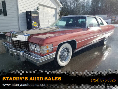 1974 Cadillac DeVille for sale at STARRY'S AUTO SALES in New Alexandria PA