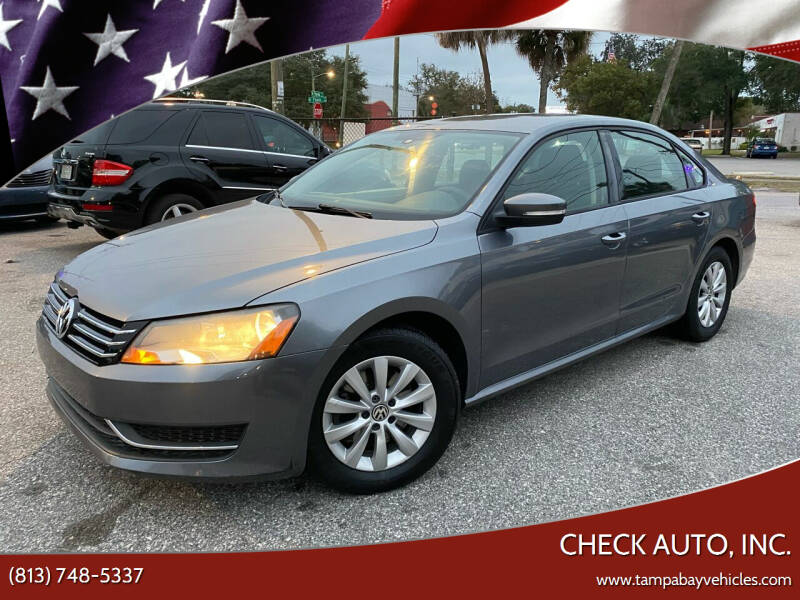 2013 Volkswagen Passat for sale at CHECK AUTO, INC. in Tampa FL