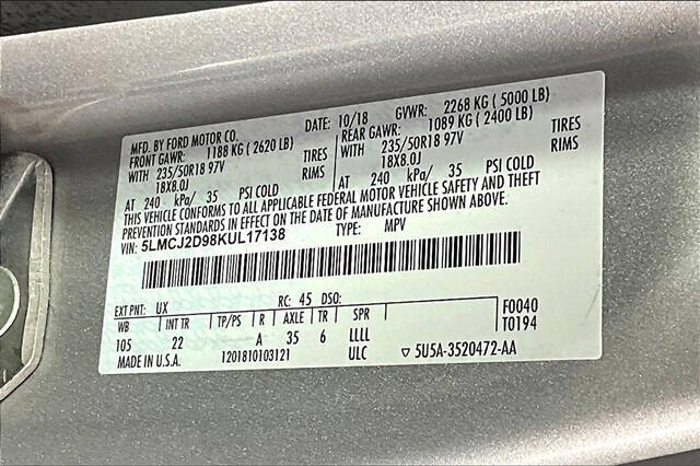 2019 Lincoln MKC Select