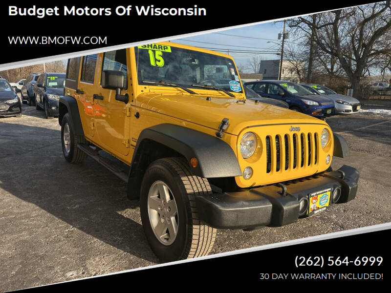 2015 Jeep Wrangler Unlimited for sale at Budget Motors of Wisconsin in Racine WI