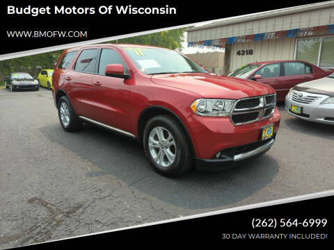 2011 Dodge Durango for sale at Budget Motors of Wisconsin in Racine WI