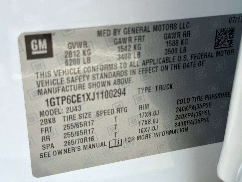 2018 GMC Canyon