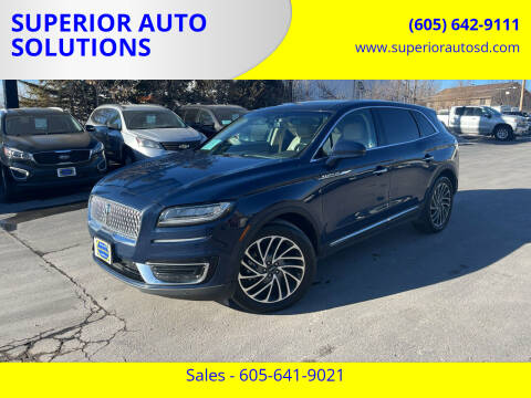 2019 Lincoln Nautilus for sale at SUPERIOR AUTO SOLUTIONS in Spearfish SD