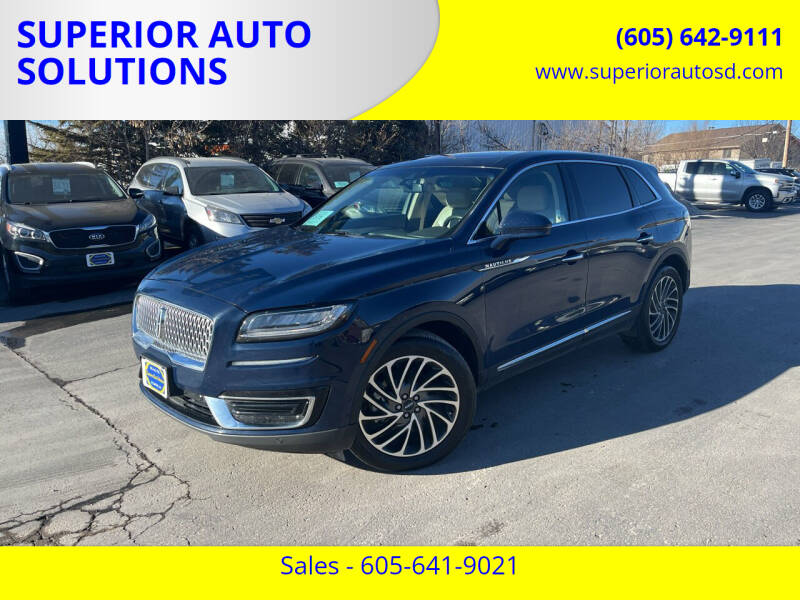 2019 Lincoln Nautilus for sale at SUPERIOR AUTO SOLUTIONS in Spearfish SD