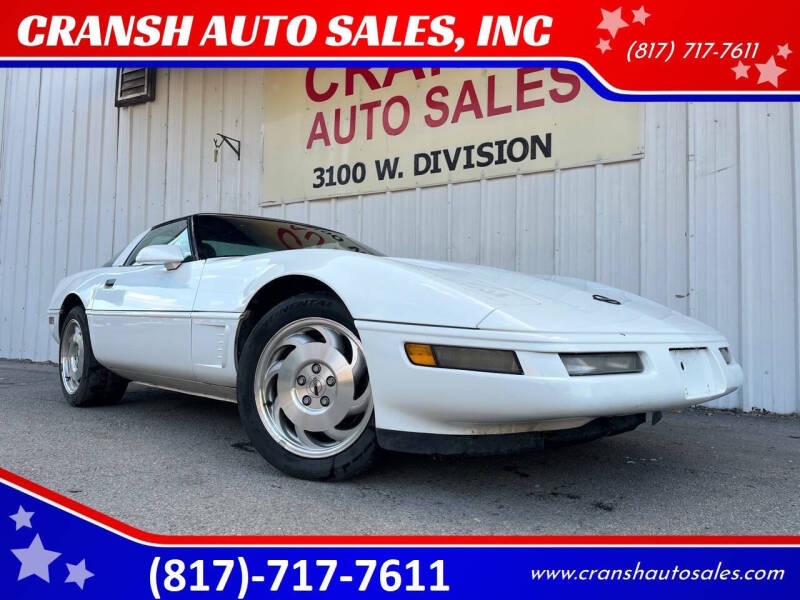 1996 Chevrolet Corvette for sale at CRANSH AUTO SALES, INC in Arlington TX