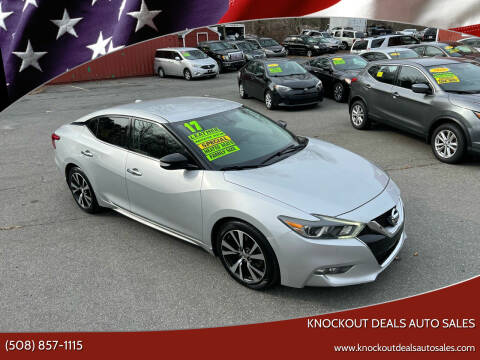 2017 Nissan Maxima for sale at Knockout Deals Auto Sales in West Bridgewater MA