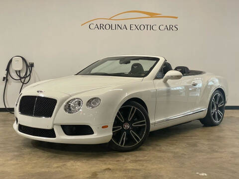 2013 Bentley Continental for sale at Carolina Exotic Cars & Consignment Center in Raleigh NC