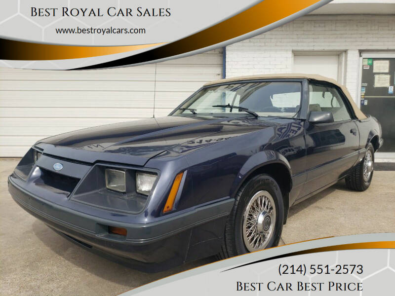 1985 Ford Mustang for sale at Best Royal Car Sales in Dallas TX
