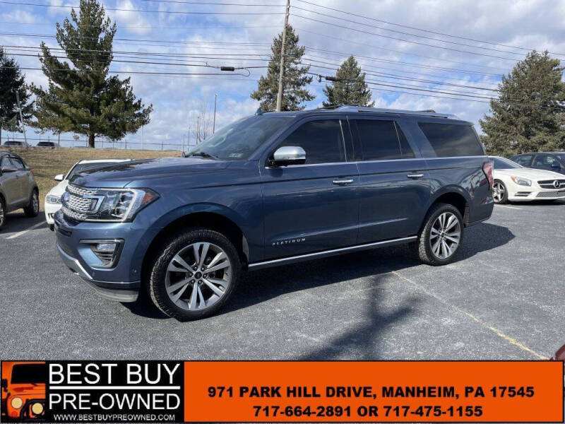 2020 Ford Expedition MAX for sale at Best Buy Pre-Owned in Manheim PA