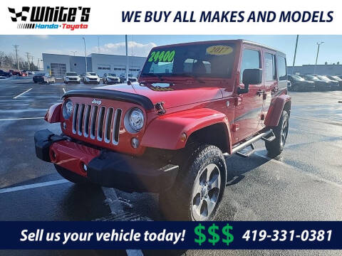 2017 Jeep Wrangler Unlimited for sale at White's Honda Toyota of Lima in Lima OH