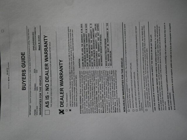 2024 Honda Odyssey EX