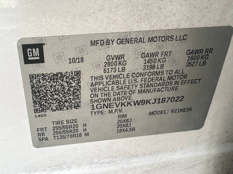 2019 Chevrolet Traverse Premier