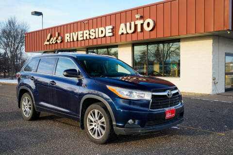 2016 Toyota Highlander for sale at Lee's Riverside Auto in Elk River MN