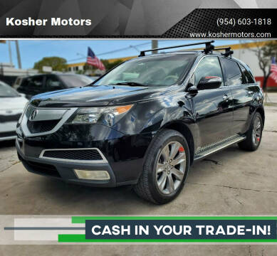 2011 Acura MDX for sale at Kosher Motors in Hollywood FL