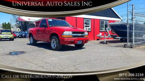 2001 Chevrolet S-10 for sale at Universal Auto Sales Inc in Salem OR