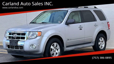 2010 Ford Escape Hybrid for sale at Carland Auto Sales INC. in Portsmouth VA