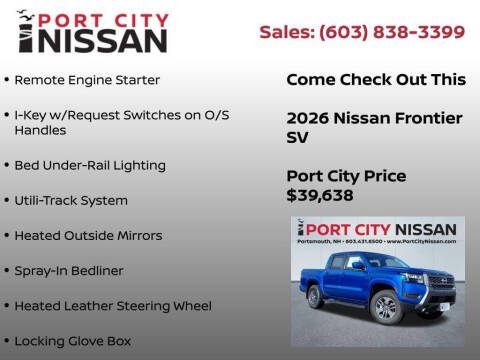 2026 Nissan Frontier SV