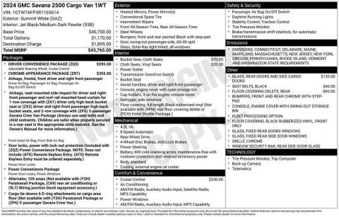 2024 GMC Savana 2500