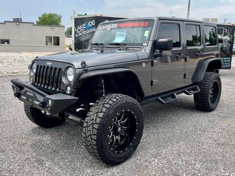 2017 Jeep Wrangler Unlimited for sale at Lakeside Auto RV & Outdoors in Cleveland, OK