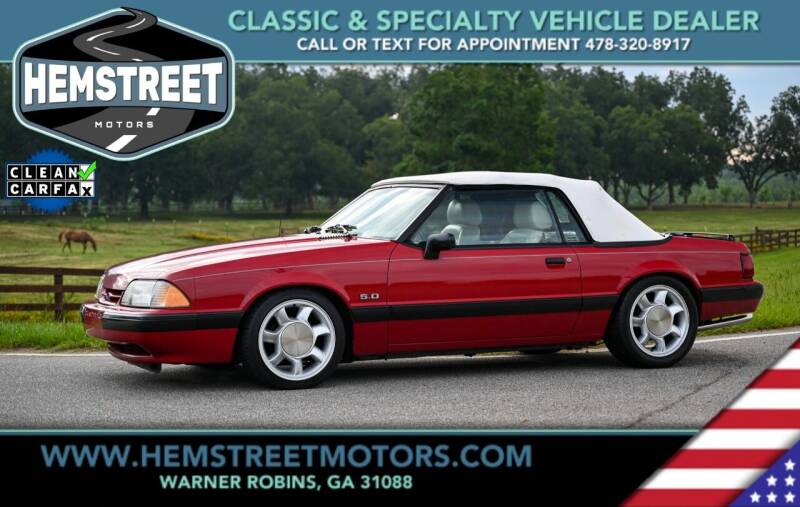 1989 Ford Mustang for sale at Hemstreet Motors in Warner Robins GA