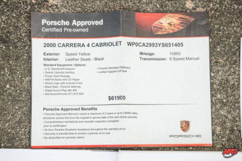 2000 Porsche 911 Carrera 4