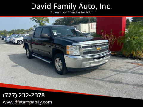 2012 Chevrolet Silverado 1500 for sale at David Family Auto, Inc. in New Port Richey FL