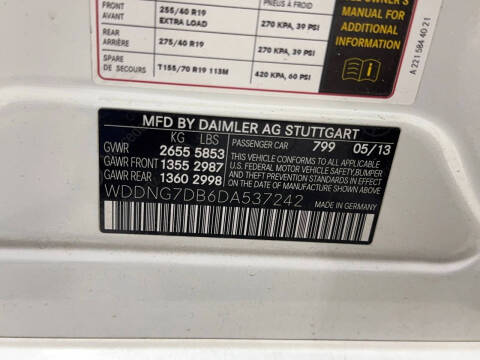 2013 Mercedes-Benz S-Class S 550