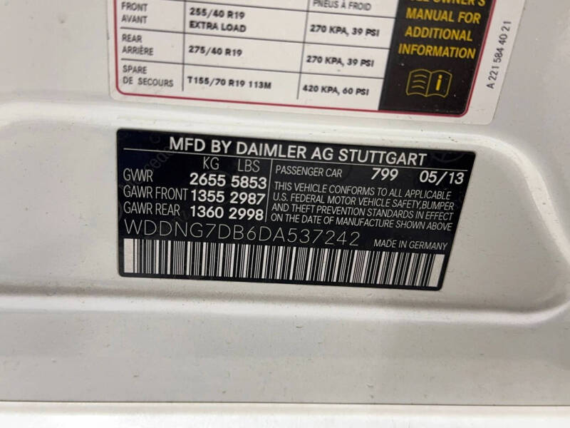 2013 Mercedes-Benz S-Class S 550