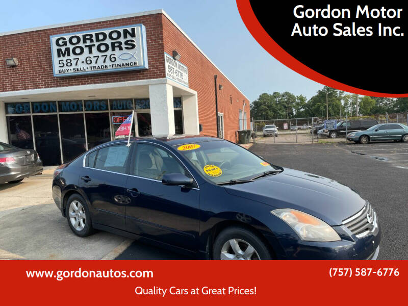 2007 Nissan Altima for sale at Gordon Motor Auto Sales Inc. in Norfolk VA