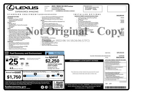 2022 Lexus NX 350 Premium