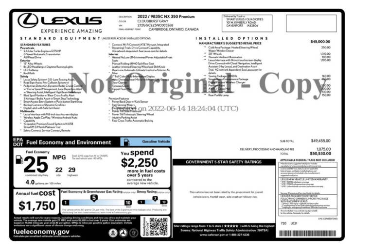 2022 Lexus NX 350 Premium