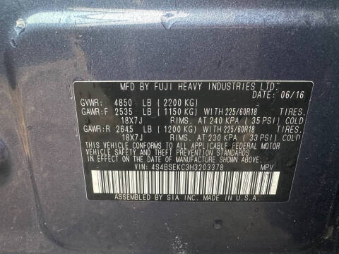 2017 Subaru Outback 3.6R Limited