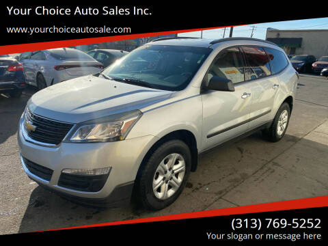 2015 Chevrolet Traverse for sale at Your Choice Auto Sales Inc. in Dearborn MI