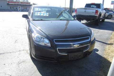 2012 Chevrolet Malibu for sale at Burgess Motors Inc in Michigan City IN