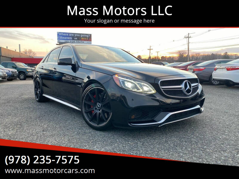 2014 Mercedes-Benz E-Class for sale at Mass Motors LLC in Worcester MA