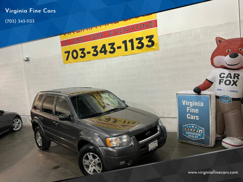 2004 Ford Escape for sale at Virginia Fine Cars in Chantilly VA